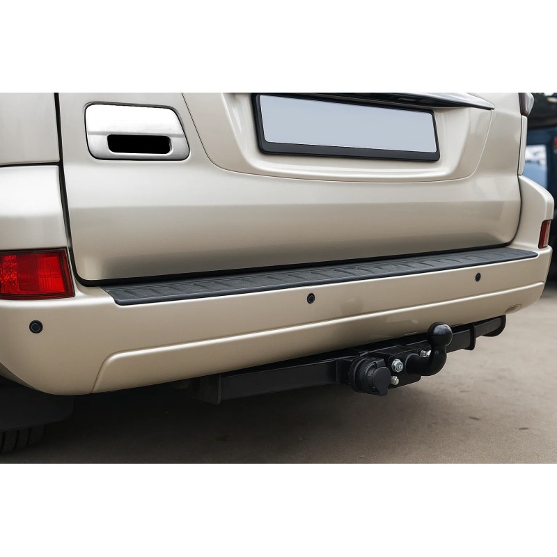 Хромированная накладка на ручку багажника (нержавейка) Carmos - Турецкая Нержавеющая Сталь для Toyota Land Cruiser Prado 120 2002-2009 гг