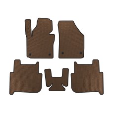 Килимки EVA (2 ряди, 2006-2010, 7-ми місний, Коричневий) для Volkswagen Touran рр