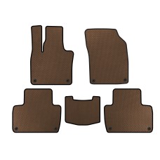 Килимки EVA (2 ряди, Коричневий) для Volvo XC90 2015- рр