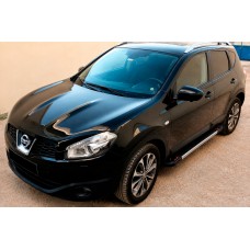 Боковые пороги RedLine V1 (2 шт., алюминий) для Nissan Qashqai 2007-2010 гг