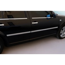 Зовнішня окантовка стекол (4 шт, нерж) SW - універсал для Volkswagen Bora 1998-2004 рр