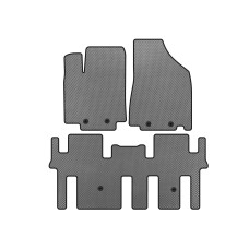 Коврики EVA (2 ряда, Серый) для Nissan Pathfinder R52 2012-2021 гг