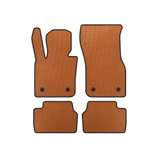 Коврики EVA (для F55, 5-ти дверный, Оранжевый) для Mini Cooper F55/56/57 2014-2023 гг