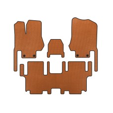 Коврики EVA (2 ряда, 7-местный, Оранжевый) для Nissan Quest 2011-2017 гг