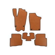 Коврики EVA (HB, 3-х дверный, Оранжевый) для Volkswagen Fox 2003-2021 гг