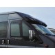 Козирьок на лобове скло (чорний глянець, 5мм) для Ford Transit 2000-2014 рр