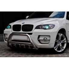Кенгурятник WT003 (нержавейка) 60мм для BMW X6 E71 2008-2014 гг