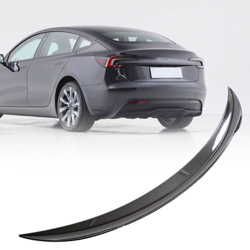 Спойлер Сухой карбон V1 (2023-2025) для Tesla Model 3