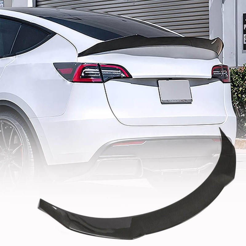 Спойлер Сухой карбон V4 (2020-2023) для Tesla Model Y