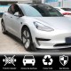 Накладки на пороги Карбон V1 (2016-2022) для Tesla Model 3