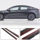 Накладки на пороги Сухой карбон V1 (2023-2025) для Tesla Model 3