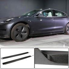 Накладки на пороги Карбон V4 (2016-2022) для Tesla Model 3