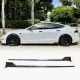 Накладки на пороги Карбон (2021-2023) для Tesla Model S