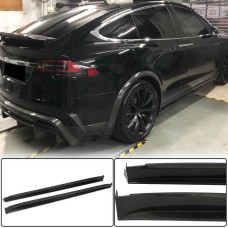 Накладки на пороги Карбон V3 (2016-2020) для Tesla Model X