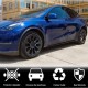 Накладки на пороги Карбон V3 (2019-2025) для Tesla Model Y