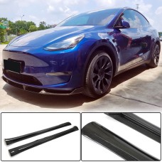 Накладки на пороги Карбон V2 (2019-2025) для Tesla Model Y