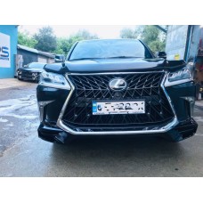 Передний диффузор TRD (2016-2021) Белый цвет для Lexus LX570 / 450d