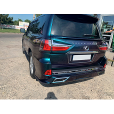 Задній дифузор TRD (2016-2022) Білий колір для Lexus LX570/450d