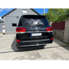 Задня накладка з хромом 2016-2025 (Executive ) Білий колір для Toyota Land Cruiser 200