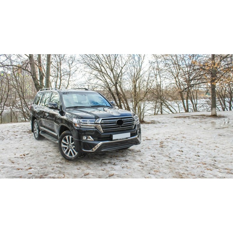 Передняя накладка 2016-2025 (Executive 2016) Белый цвет для Toyota Land Cruiser 200