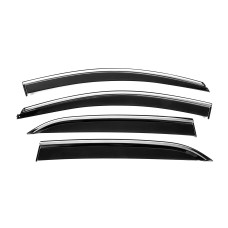 Вітровики з хромованим молдингом Niken Luxury (4 шт) для Chevrolet Equinox 2018-2025 рр