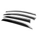 Ветровики с хромированным молдингом Niken Luxury (4 шт) для Chevrolet Equinox 2018-2025 гг