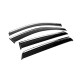 Ветровики с хромированным молдингом Niken Luxury (4 шт) для Hyundai Santa Fe 2 2006-2012 гг