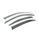 Ветровики с хромированным молдингом Niken Luxury (4 шт) для Hyundai Elantra (HD) 2006-2011 гг