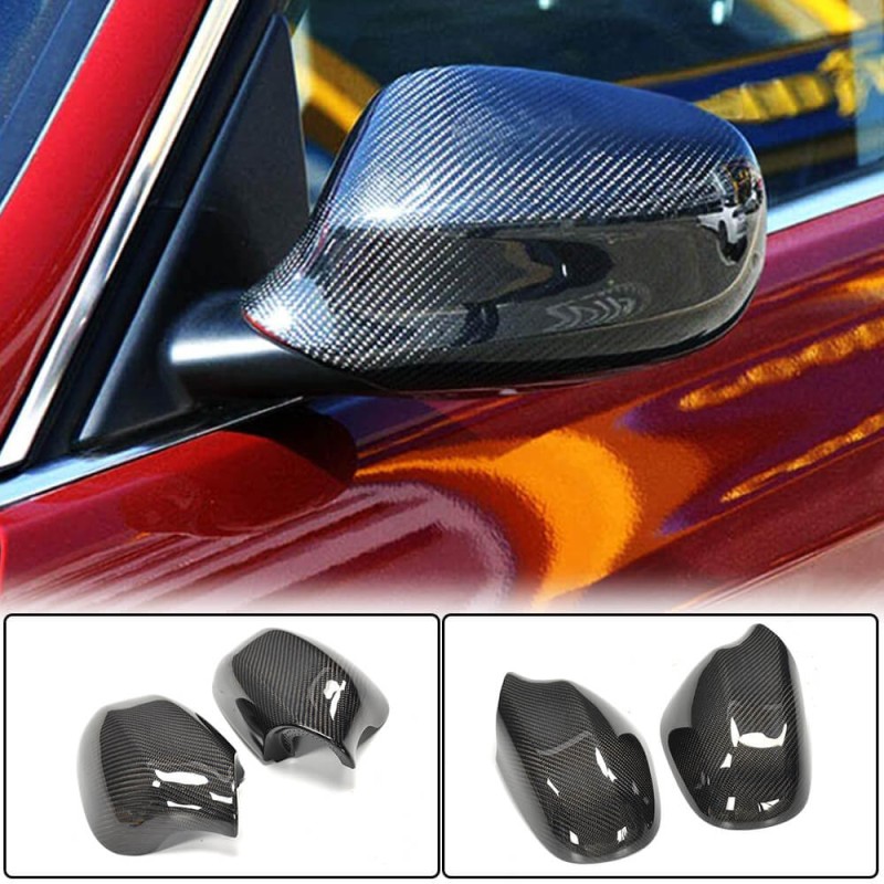 Накладки на зеркала Карбон V2 (2008-2011) для BMW 3 серия E-90/91/92/93