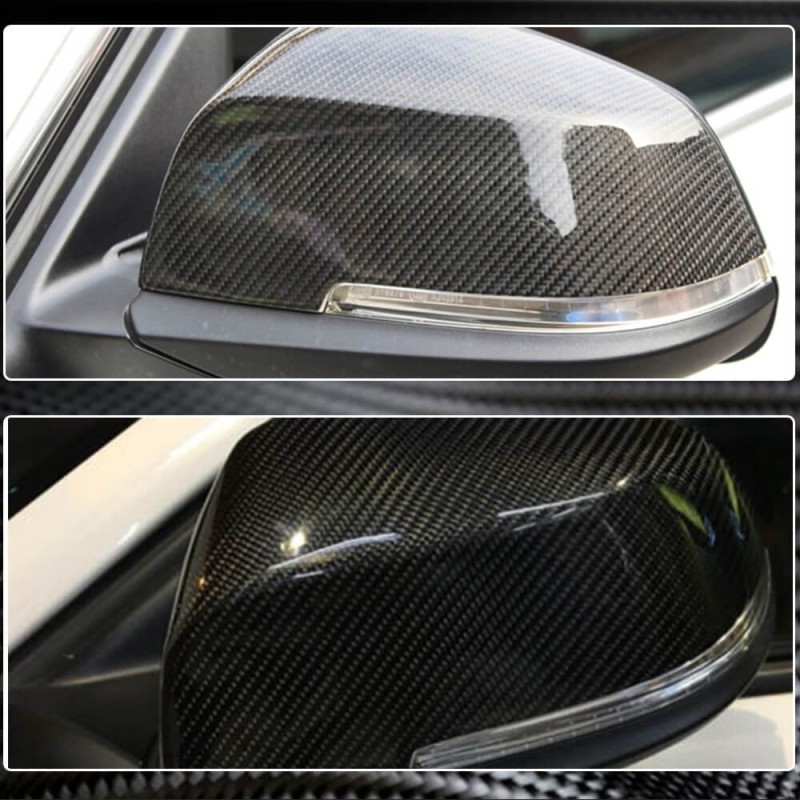 Накладки на зеркала Карбон V2 для BMW 3 серия F-30/31/34 2012-2019 гг Накладки на зеркала Карбон V2 для BMW 3 серия F-30/31/34 2012-2019 гг