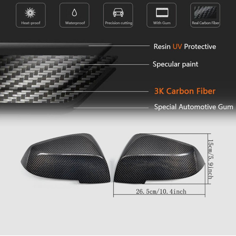 Накладки на зеркала Карбон V2 для BMW 3 серия F-30/31/34 2012-2019 гг Накладки на зеркала Карбон V2 для BMW 3 серия F-30/31/34 2012-2019 гг