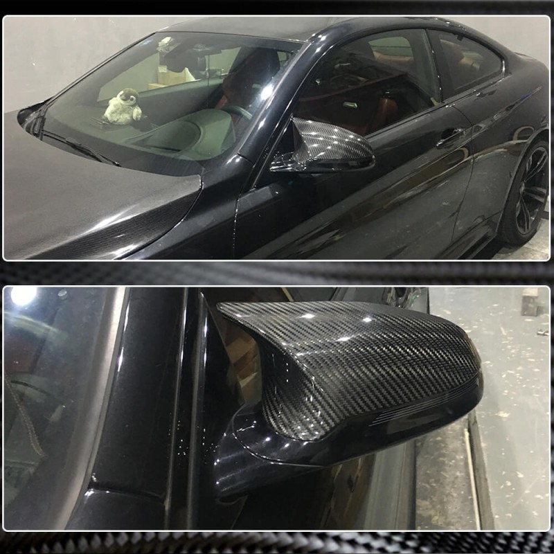 Накладки на зеркала Cухой карбон V2 (для M3) для BMW 3 серия F-30/31/34 2012-2019 гг Накладки на зеркала Cухой карбон V2 (для M3) для BMW 3 серия F-30/31/34 2012-2019 гг