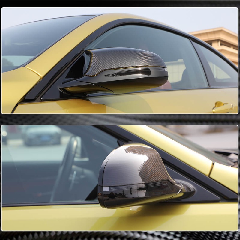 Накладки на зеркала Cухой карбон V2 (для M3) для BMW 3 серия F-30/31/34 2012-2019 гг Накладки на зеркала Cухой карбон V2 (для M3) для BMW 3 серия F-30/31/34 2012-2019 гг