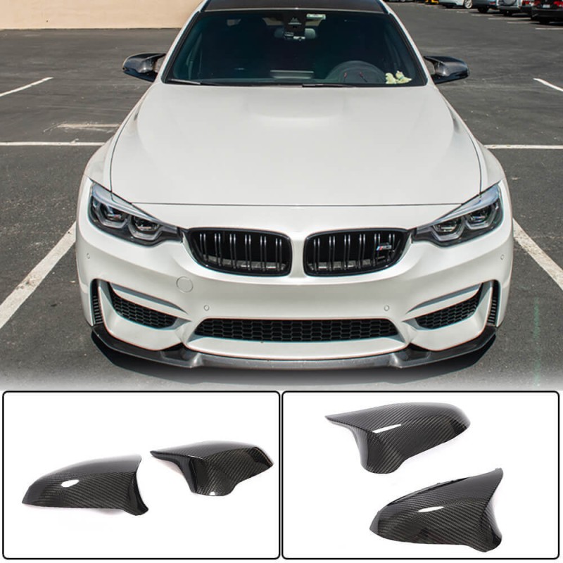 Крышки зеркал Сухой карбон V2 (для M4) для BMW 4 серия F-32 2012-2020 гг