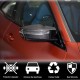 Крышки зеркал M-Look Карбон (для M3) для BMW 3 серия G20/21 2018- гг