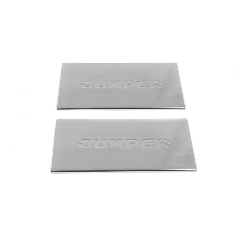Накладки на внутрішні пороги Carmos V1 (2 шт, нерж) для Citroen Jumper 2007-2025 рр