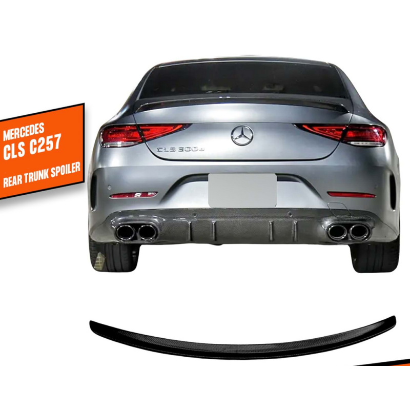 Спойлер DPT (черный глянец) для Mercedes CLS C257 2018- гг