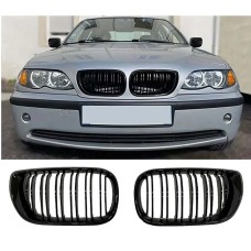 Ніздрі M-Look DPT (2001-2005, чорний глянець) для BMW 3 серія E-46 рр