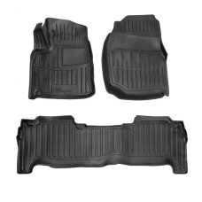 Резиновые коврики Stingray 3D (3 шт) для Toyota Land Cruiser 100 1998-2007 гг