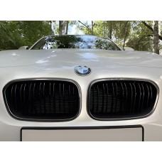 Ніздрі M-Look (2011-2014, чорний глянець з хром окантовкою) для BMW 1 серія F20/F21 рр
