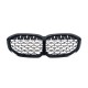 Ноздры Diamond Silver (1 шт) для BMW 1 серия F40 2019-2024 гг