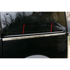 Молдинг на рейку зсувних дверей (нерж.) для Ford Connect 2002-2006 рр