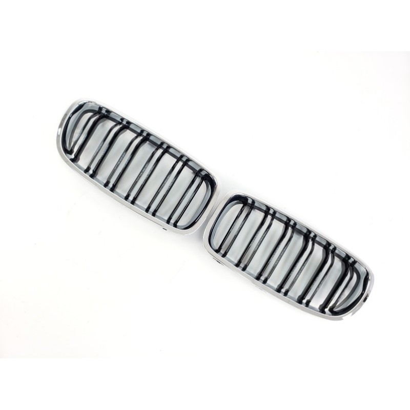 Низдрые M-Look (черный глянец с хром окантовкой) для BMW 3 серия F-30/31/34 2012-2019 гг