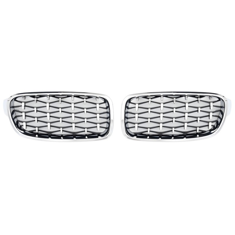 Низдрые Diamond Silver (хром окантовка) для BMW 3 серия F-30/31/34 2012-2019 гг Низдрые Diamond Silver (хром окантовка) для BMW 3 серия F-30/31/34 2012-2019 гг