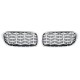 Ноздри Diamond Silver (хромированная окантовка) для BMW 3 серия F30/F31 2012-2019 гг