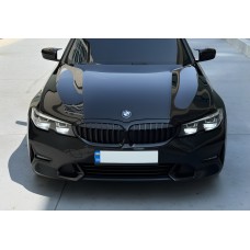 Ніздрі 1 Bar (2018-2022, чорний глянцевий) З місцем під камеру для BMW 3 серія G20/G21 2018- рр