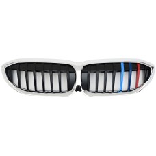 Ніздрі 1 Bar (2018-2022, M-Color з хром окантовкою) для BMW 3 серія G20/21 2018- рр