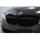 Ноздри Diamond Black (2018-2022, черная окантовка) С местом под камеру для BMW 3 серия G20/G21 2018- гг