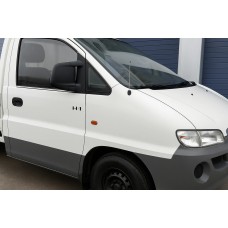Окантовка стекол (2 шт, нерж.) для Hyundai H200, H1, Starex 1998-2007 гг