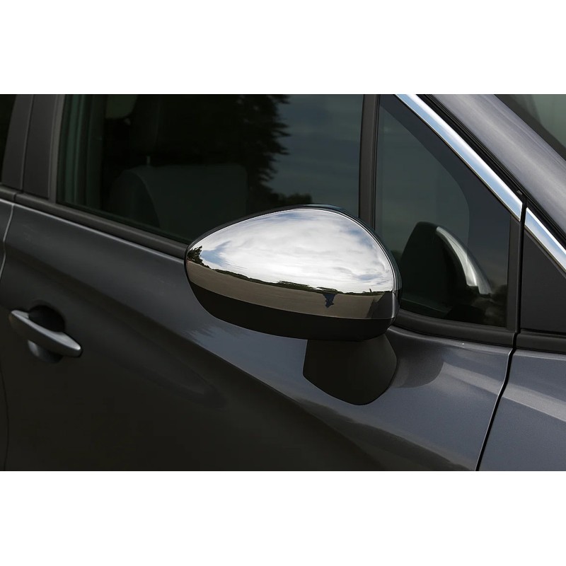 Накладки на дзеркала (2 шт., Нерж.) Carmos - Турецька сталь для Citroen C-4 Picasso 2013-2022 рр